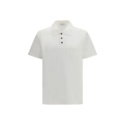 Ferragamo White Cotton Polo Shirt