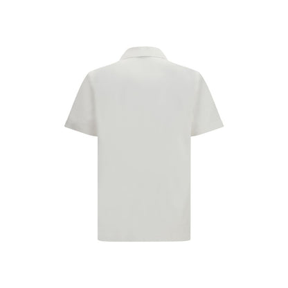 Ferragamo White Cotton Polo Shirt