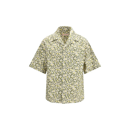Marni Bicolor Cotton Pattern Shirt