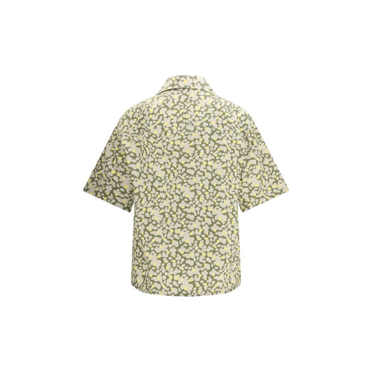 Marni Bicolor Cotton Pattern Shirt