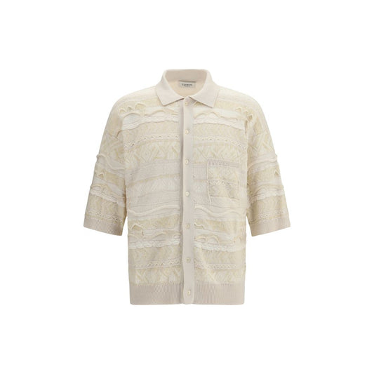 Laneus White Cotton Polo Shirt