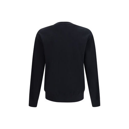 Laneus Black Cotton Sweatshirt