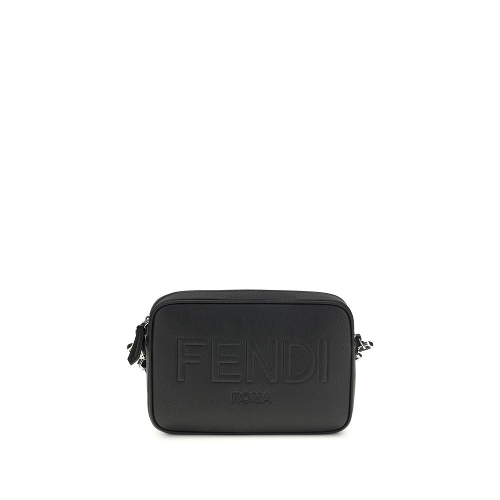 Fendi Black Cotton Shoulder Bag
