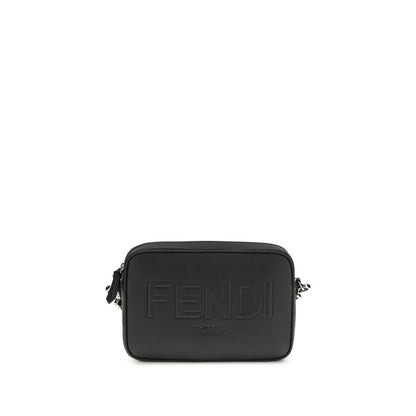 Fendi Black Cotton Shoulder Bag