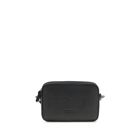 Fendi Black Cotton Shoulder Bag