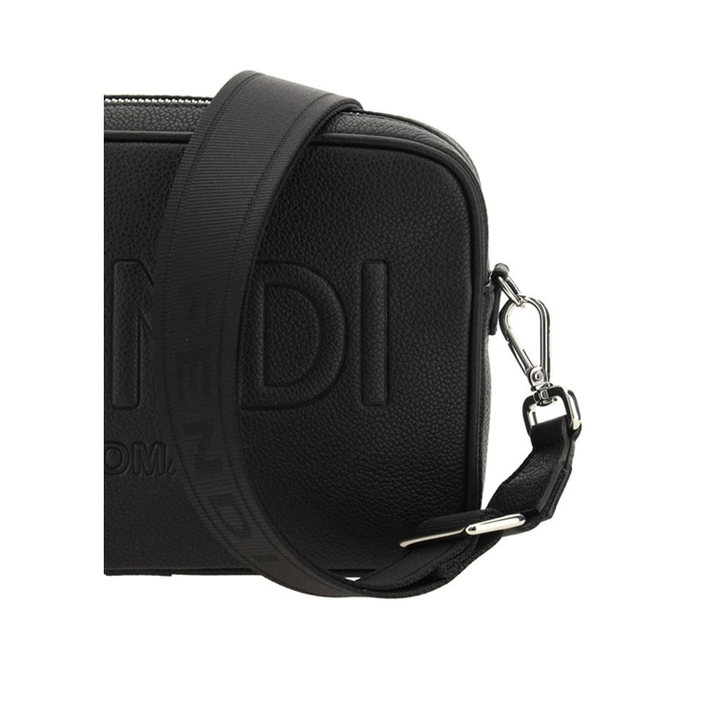 Fendi Black Cotton Shoulder Bag