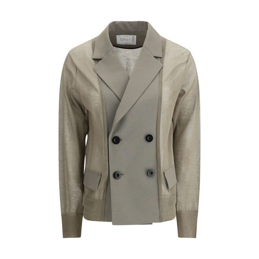 Sacai Bicolor Cotton Blazer
