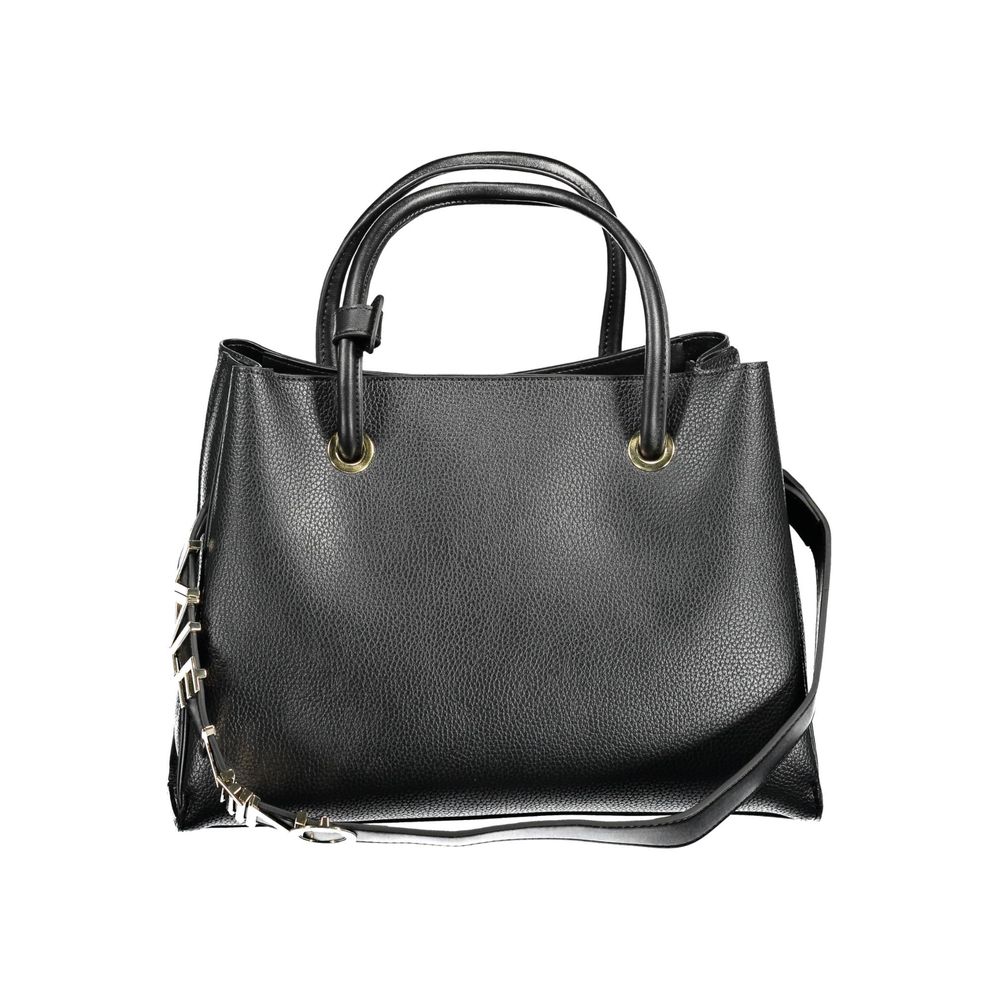 Mario Valentino Black Polyurethane Women Handbag
