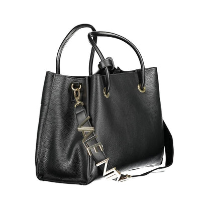 Mario Valentino Black Polyurethane Women Handbag