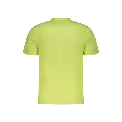 Napapijri Yellow Cotton Men T-Shirt