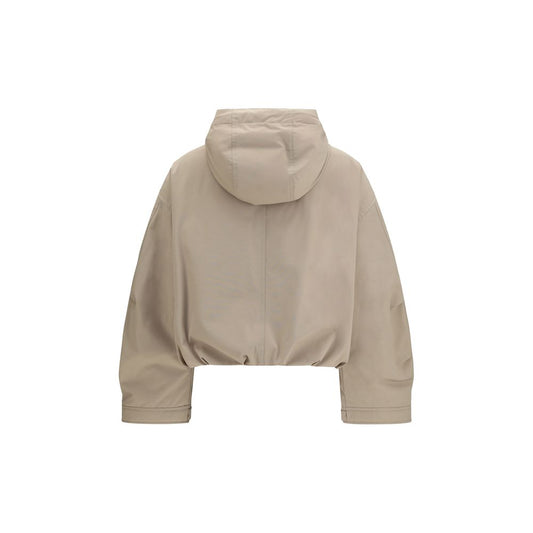 Moncler Beige Polyester Shell Jacket