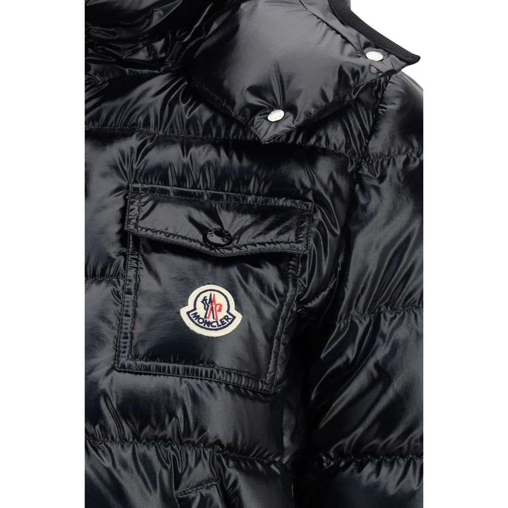 Moncler Black Polyamide Full-Length Jacket