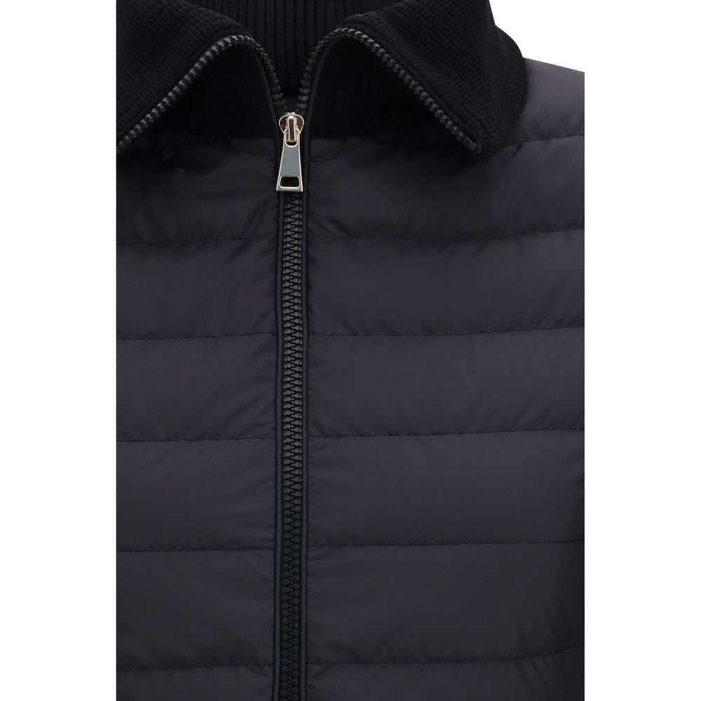 Moncler Black Polyester Coat