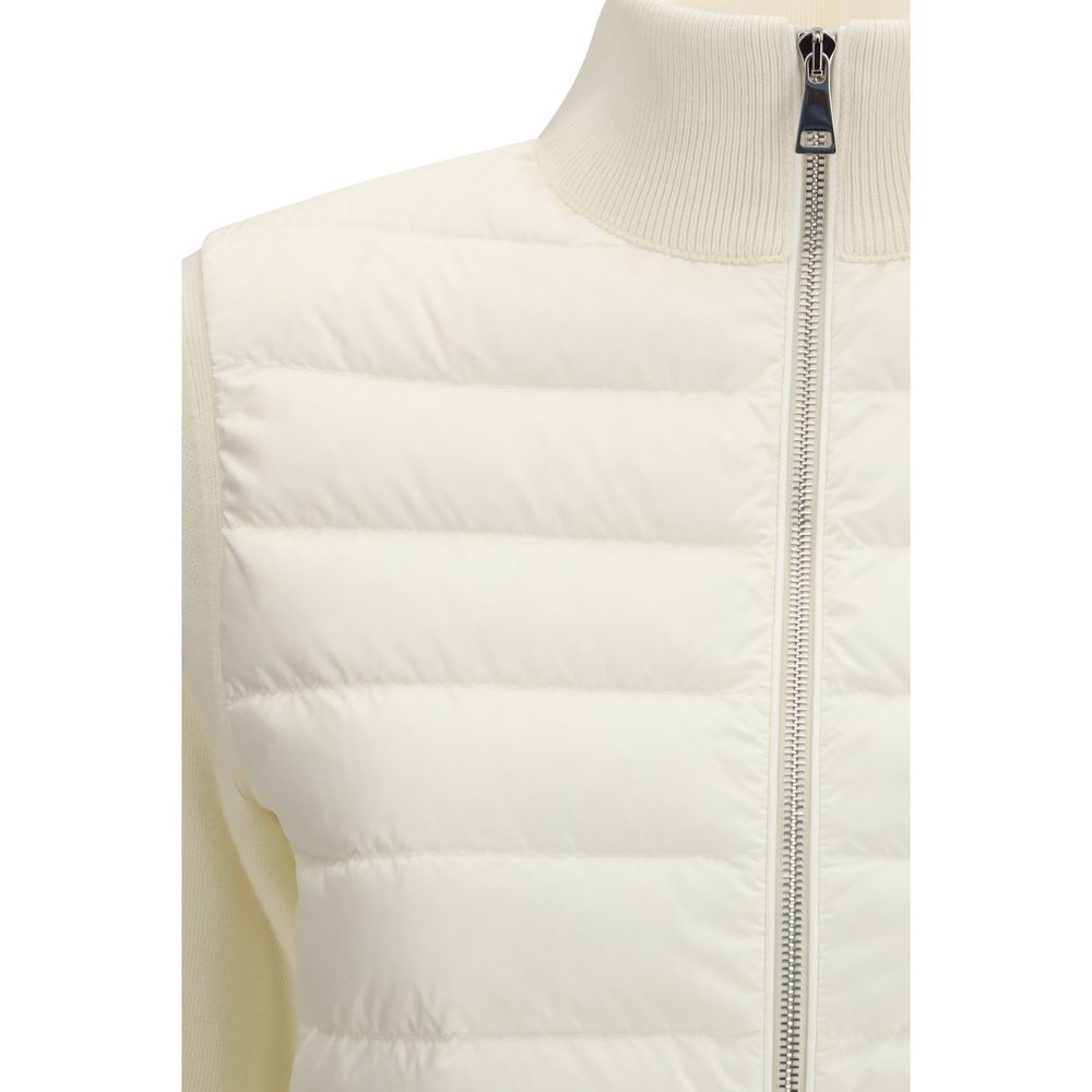 Moncler White Polyamide Cardigan