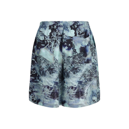 Off-White Multicolor Viscose Bermuda Shorts