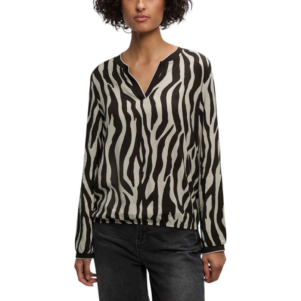 Street One Brown Viscose Blouse