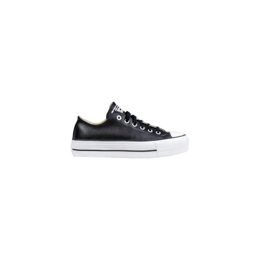 Converse Black Leather Low Top Sneakers