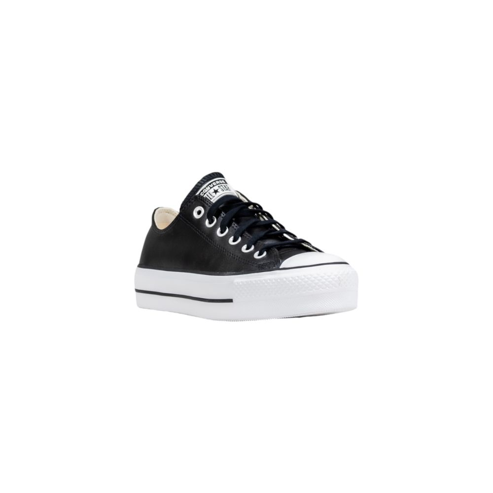 Converse Black Leather Low Top Sneakers