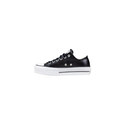 Converse Black Leather Low Top Sneakers