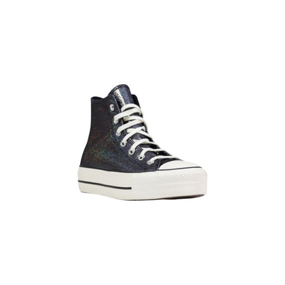 Converse Black Synthetic Platform Sneakers
