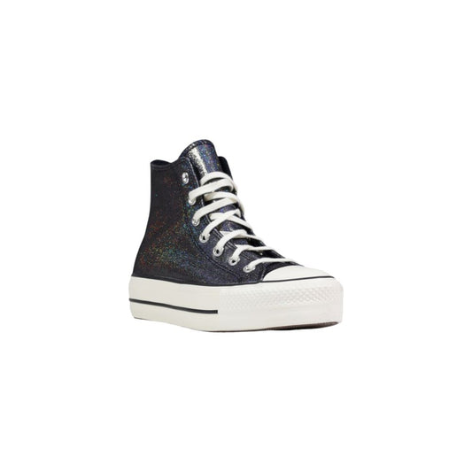 Converse Black Synthetic Platform Sneakers