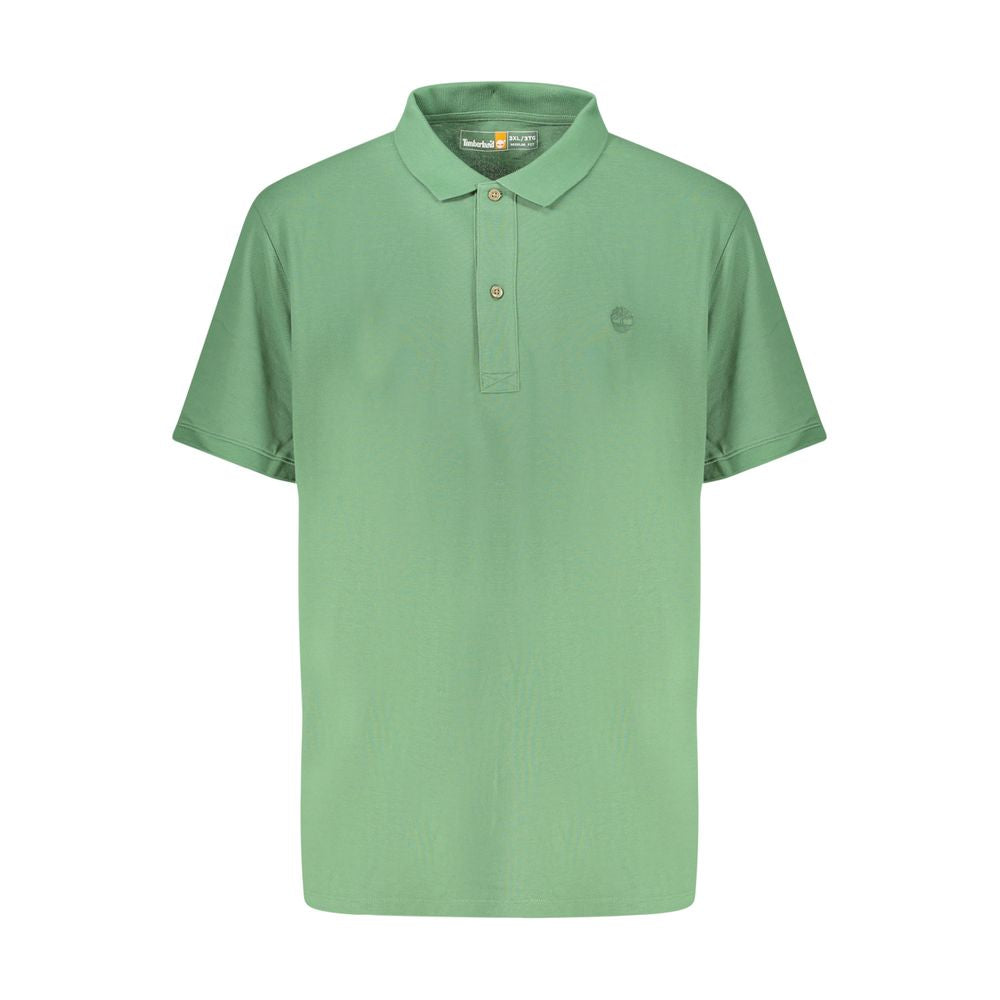 Timberland Verde Cotton Men Polo Shirt