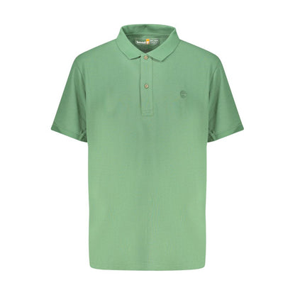 Timberland Verde Cotton Men Polo Shirt