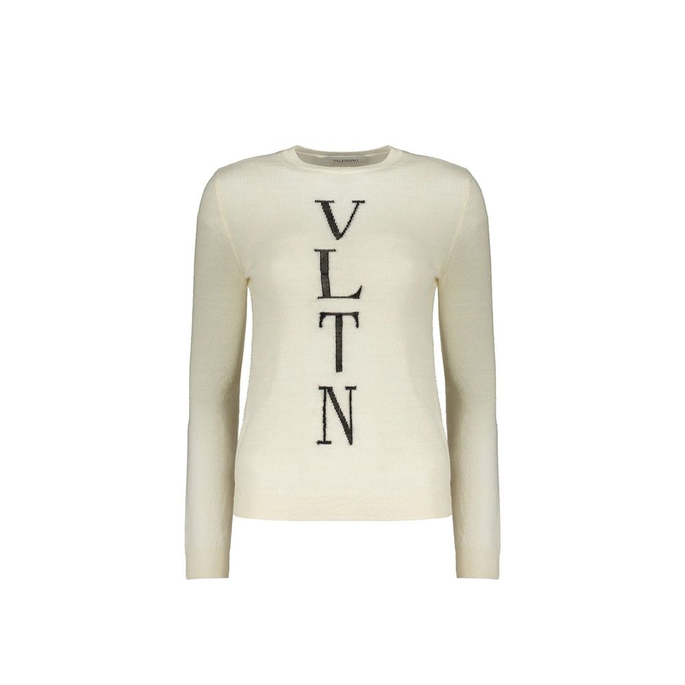 Valentino Beige Virgin Wool Sweatshirt