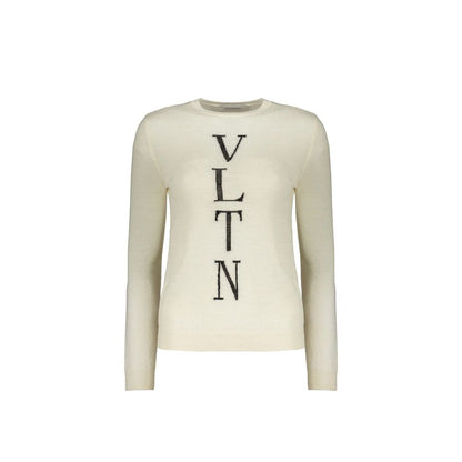 Valentino Beige Virgin Wool Sweatshirt