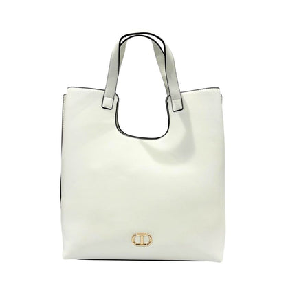 Twinset White PU Women Handbag