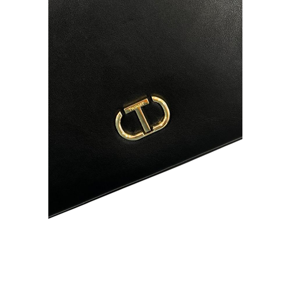 Twinset Black PU Women Shoulder Bag