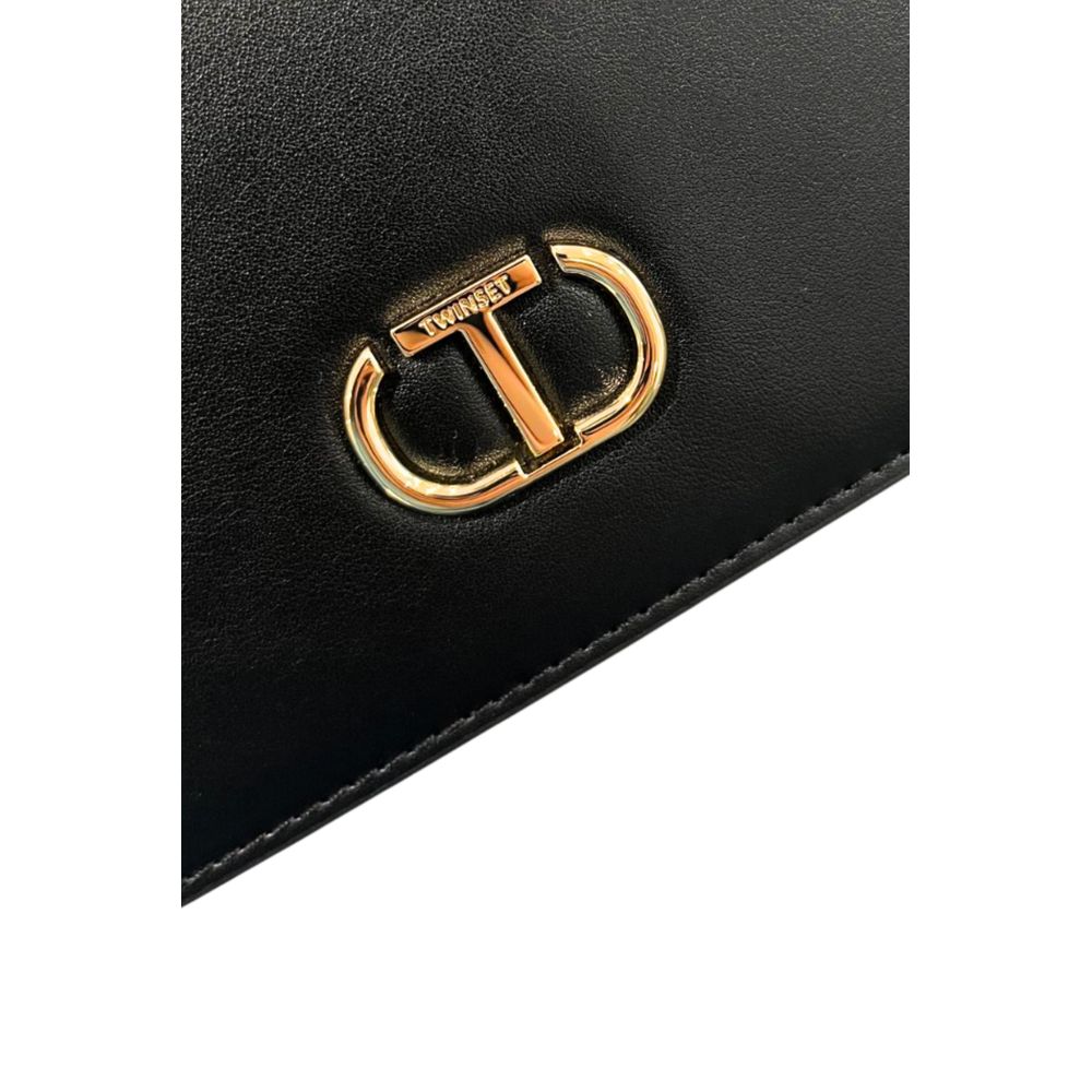 Twinset Black PU Women Crossbody Bag