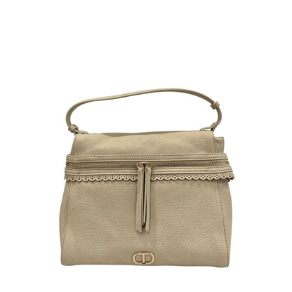 Twinset Beige PU Women Handbag