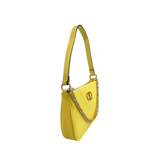 Twinset Yellow PU Women Shoulder Bag
