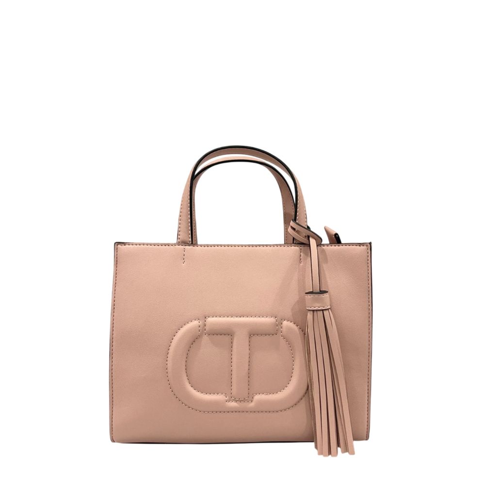 Twinset Pink PU Women Handbag