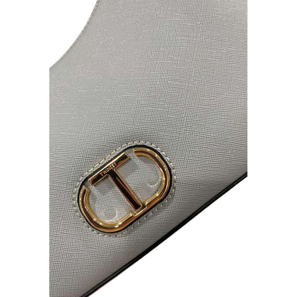 Twinset Blue PU Women Shoulder Bag