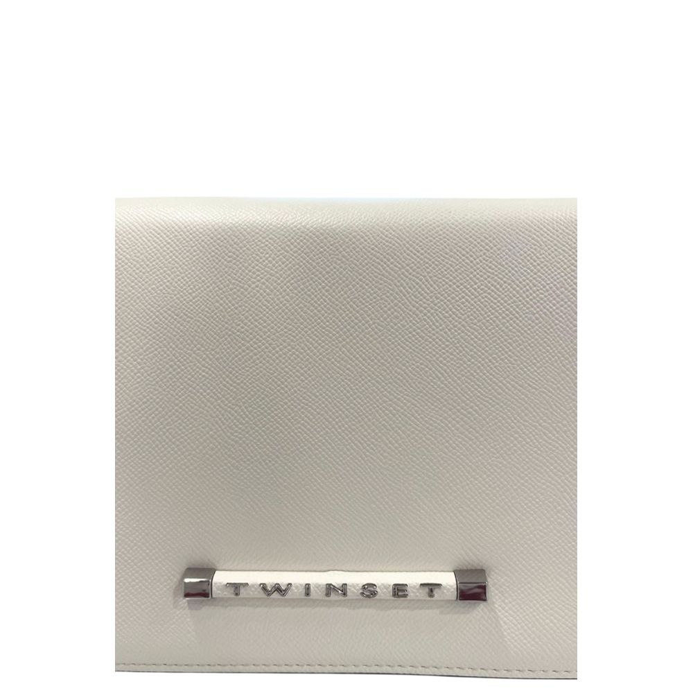 Twinset White PU Women Crossbody Bag