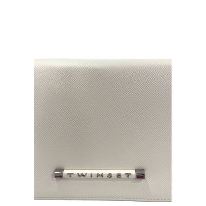 Twinset White PU Women Crossbody Bag