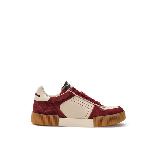 Dolce & Gabbana Blue Leather Low Top Sneakers