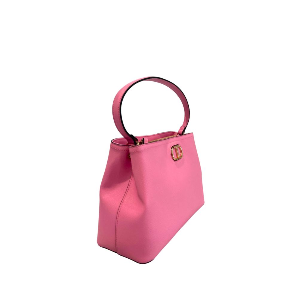 Twinset Pink PU Women Handbag