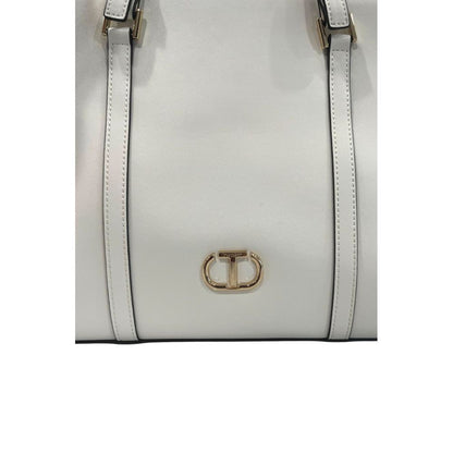 Twinset White PU Women Shoulder Bag