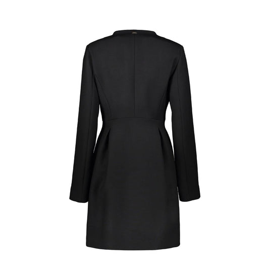 Herno Black Virgin Wool Coat