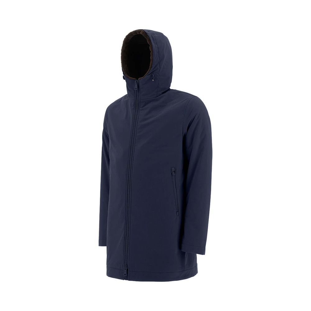 Herno Blue Polyamide Coat