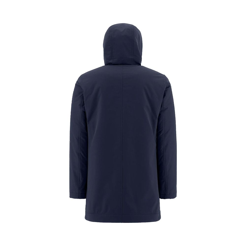 Herno Blue Polyamide Coat
