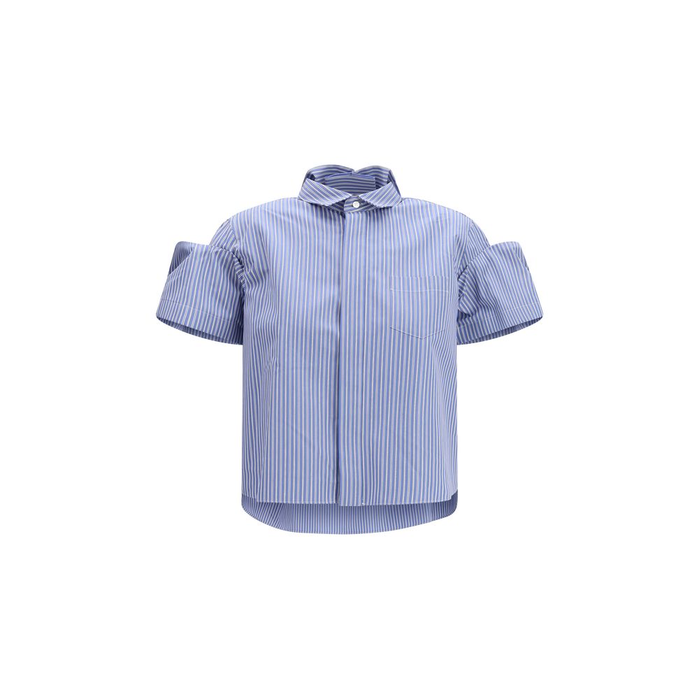Sacai Blue Polyester Shortsleeve Shirt