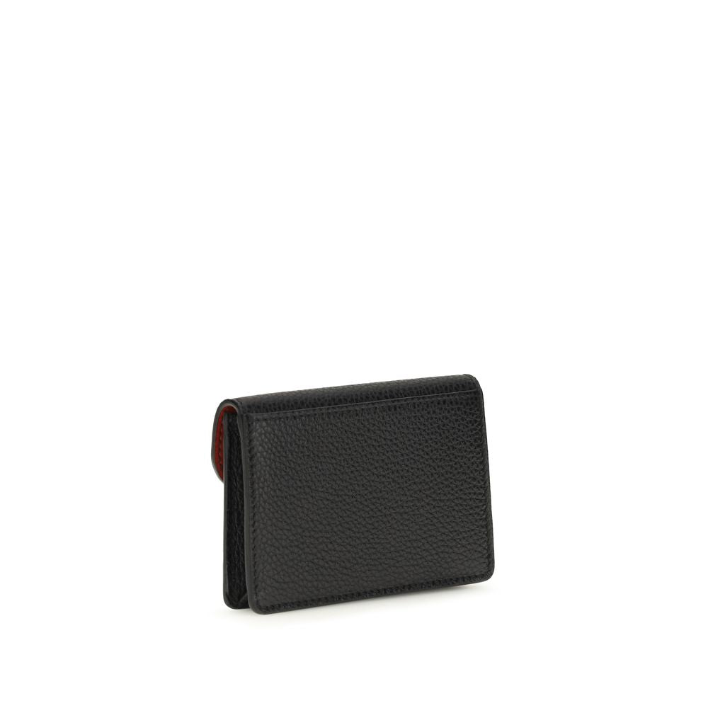 Ferragamo Black Calf Leather Bos Taurus Wallet