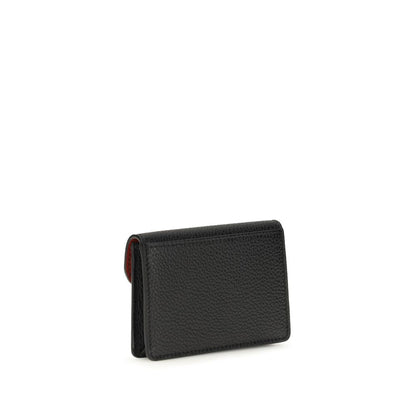 Ferragamo Black Calf Leather Bos Taurus Wallet