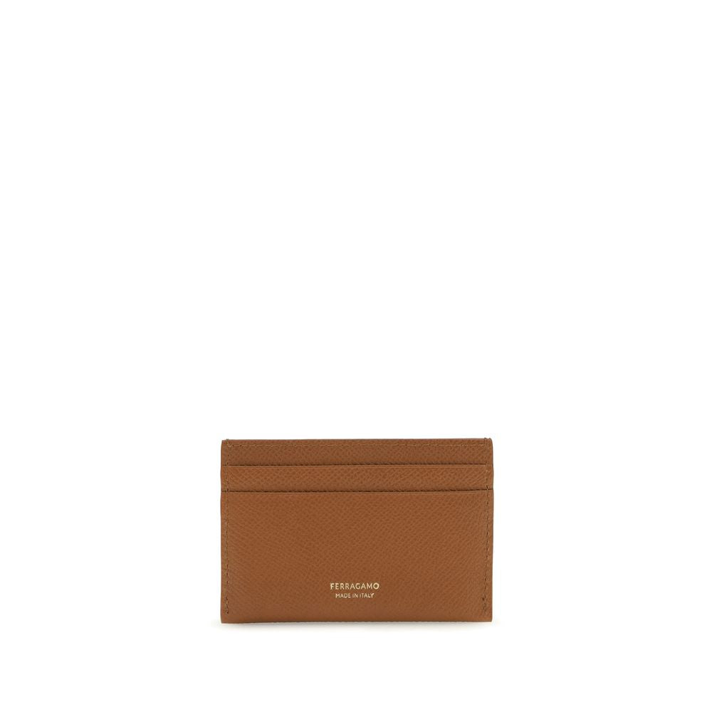 Ferragamo Brown Calf Leather Bos Taurus Wallet