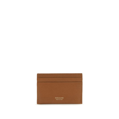 Ferragamo Brown Calf Leather Bos Taurus Wallet