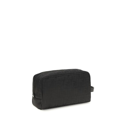Fendi Black Polyester Luggage And Travel
